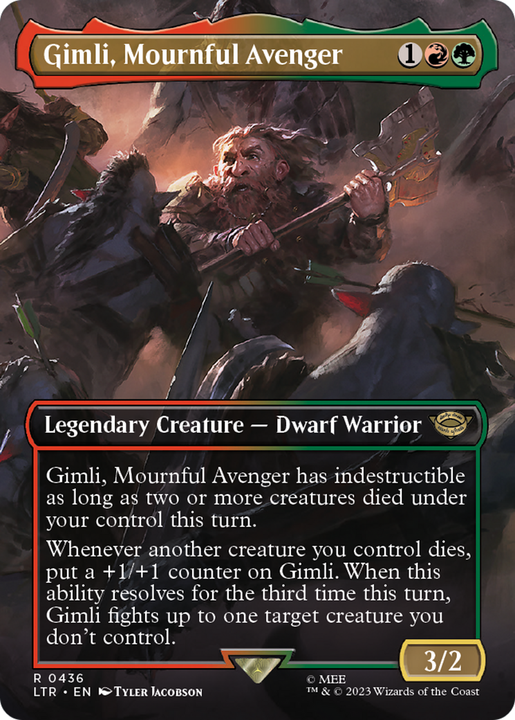 Gimli, Mournful Avenger (LTR-436) [The Lord of the Rings: Tales of Middle-earth] (Borderless)