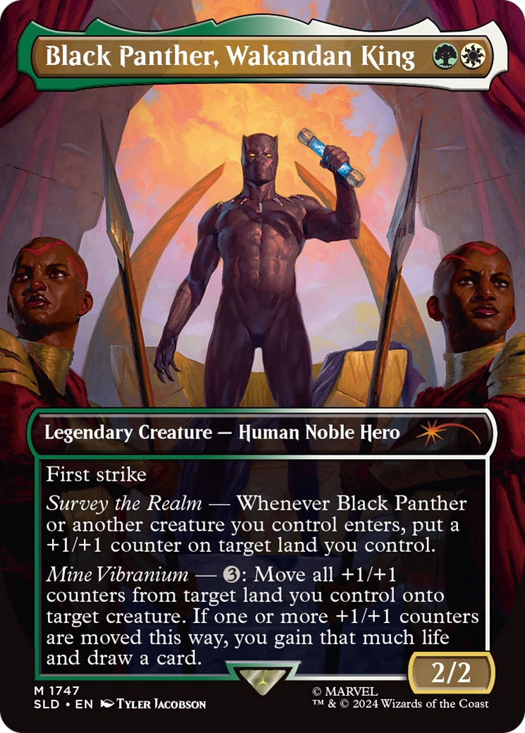Black Panther, Wakandan King (SLD-1747) [Secret Lair Drop] (Borderless)