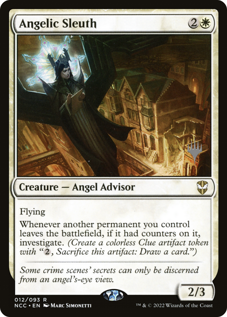 Angelic Sleuth (PPSNC-12P) [New Capenna Commander Promos] Foil