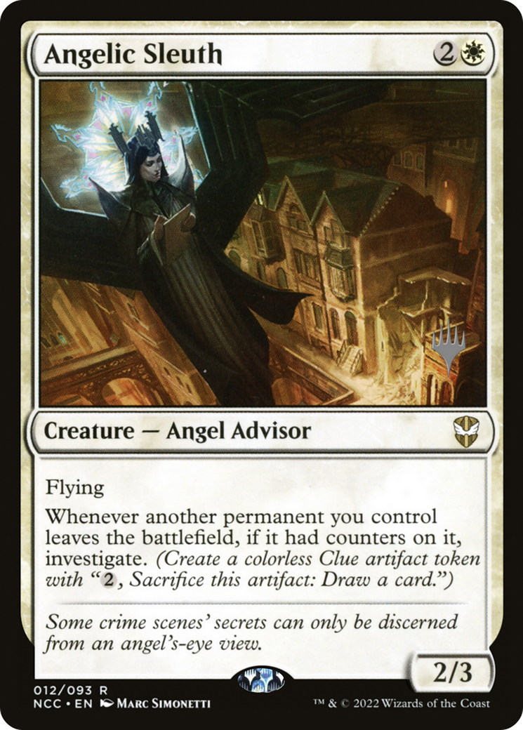 Angelic Sleuth (PPSNC-012) [Promo Pack: New Capenna Commander Promos] Foil