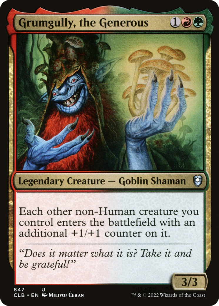 Grumgully, the Generous (CLB-847) [Commander Legends: Battle for Baldur's Gate]