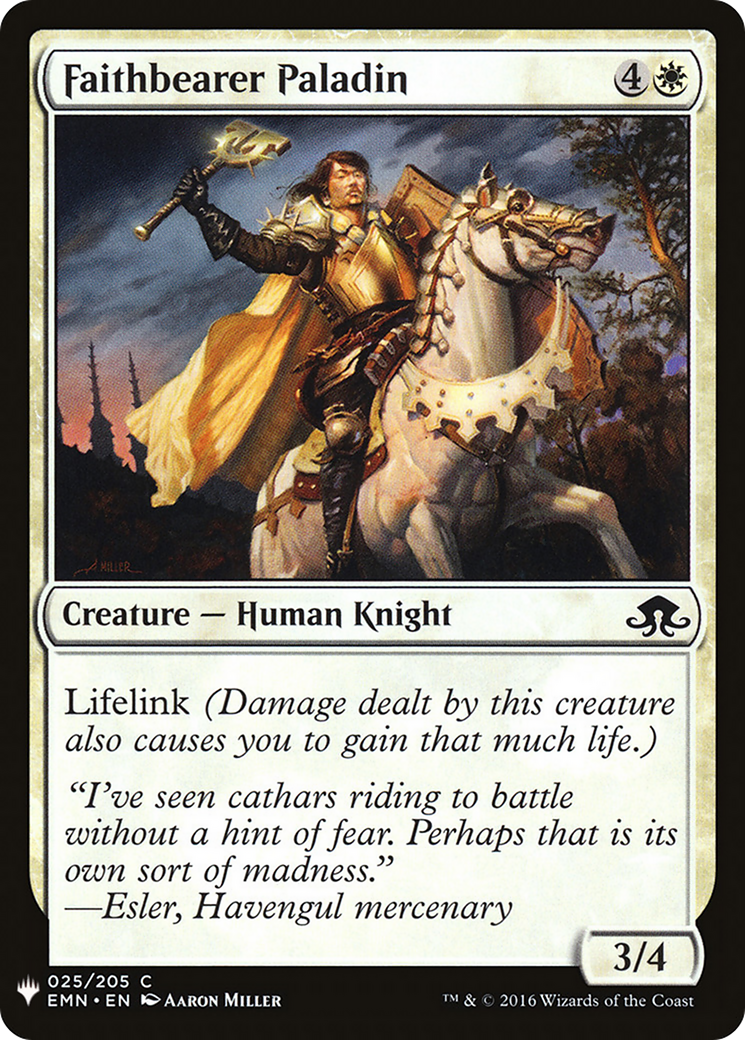 Faithbearer Paladin (LIST-EMN-25) [The List]