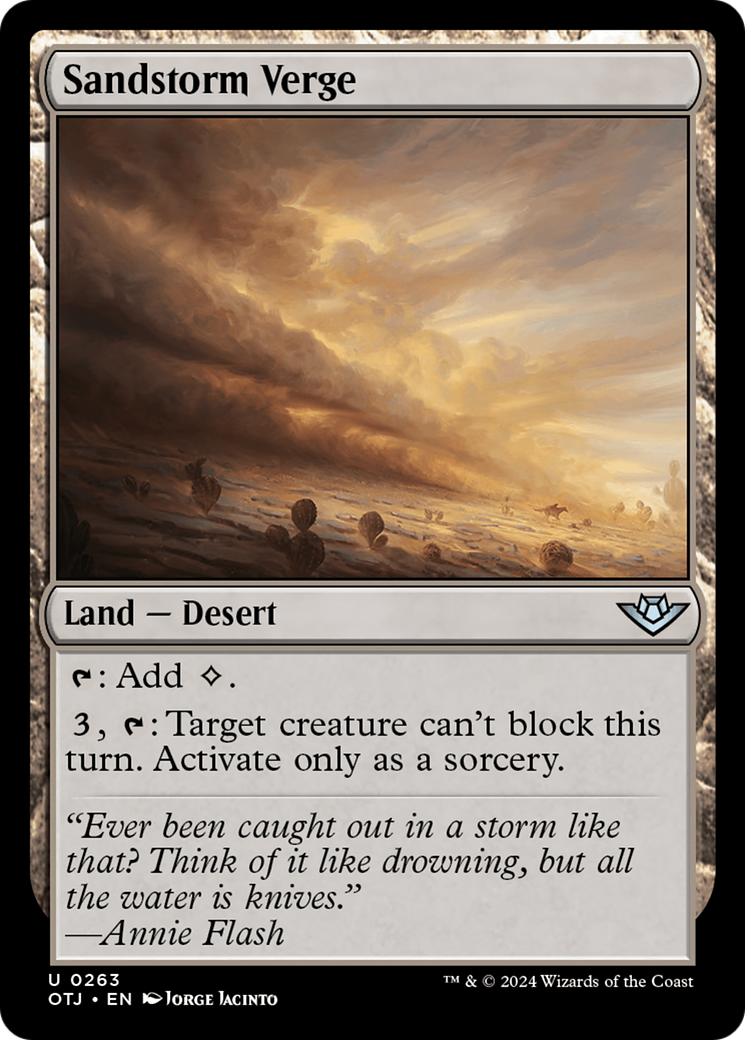 Sandstorm Verge (OTJ-263) [Outlaws of Thunder Junction]