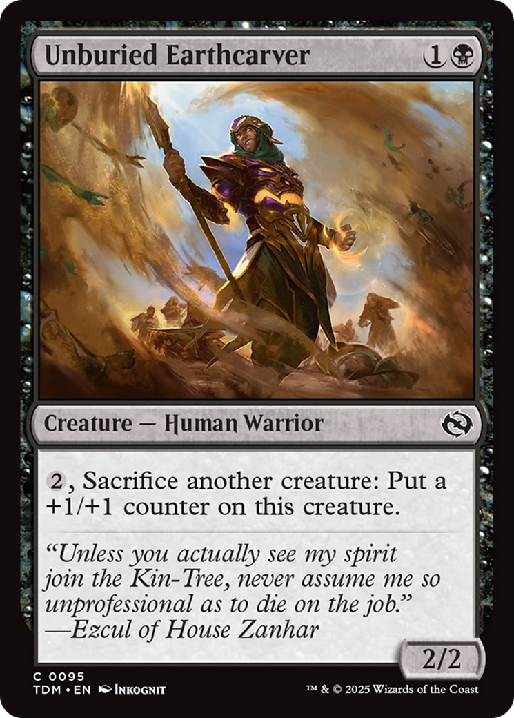 Unburied Earthcarver (TDM-095) [Tarkir: Dragonstorm]