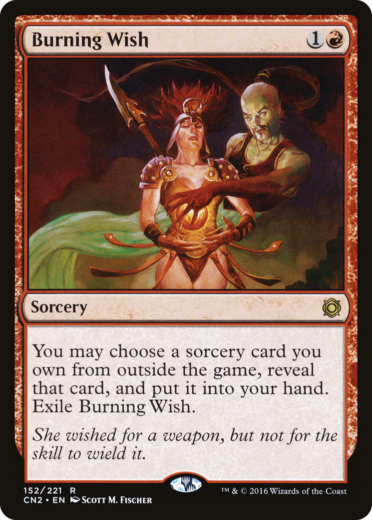 Burning Wish (CN2-152) [Conspiracy: Take the Crown]