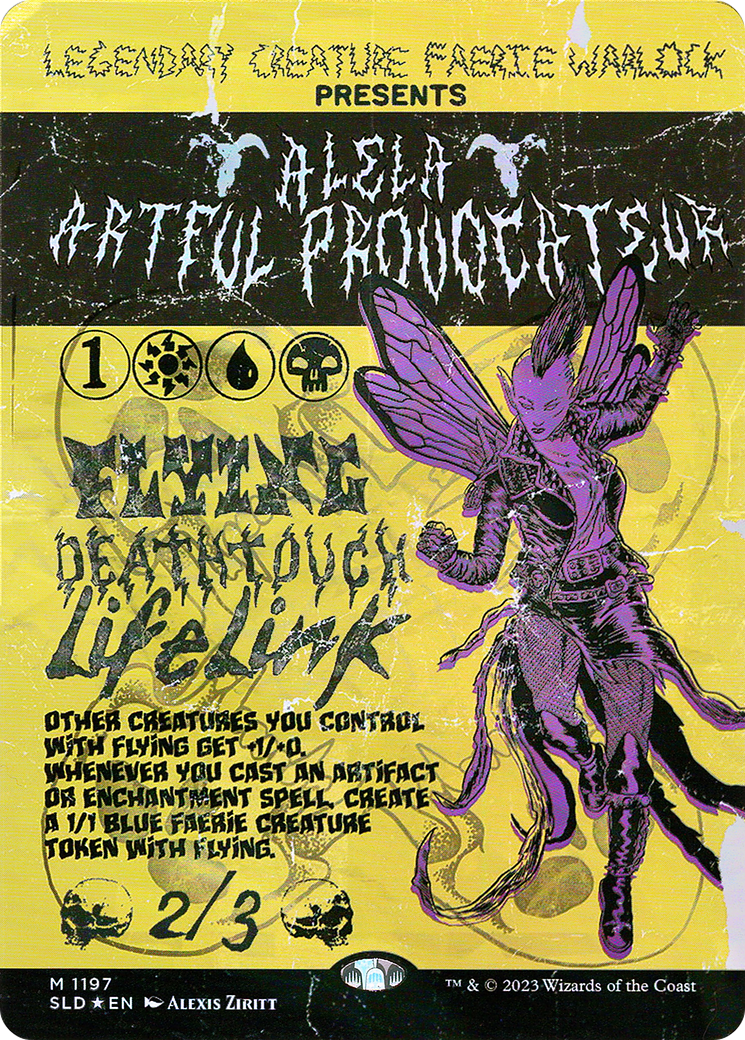 Alela, Artful Provocateur (SLD-1197) [Secret Lair Drop] (Borderless) Foil