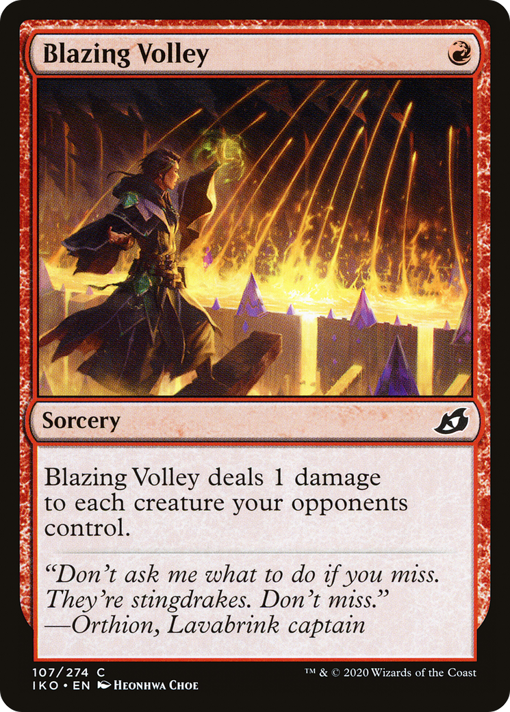 Blazing Volley (IKO-107) [Ikoria: Lair of Behemoths]