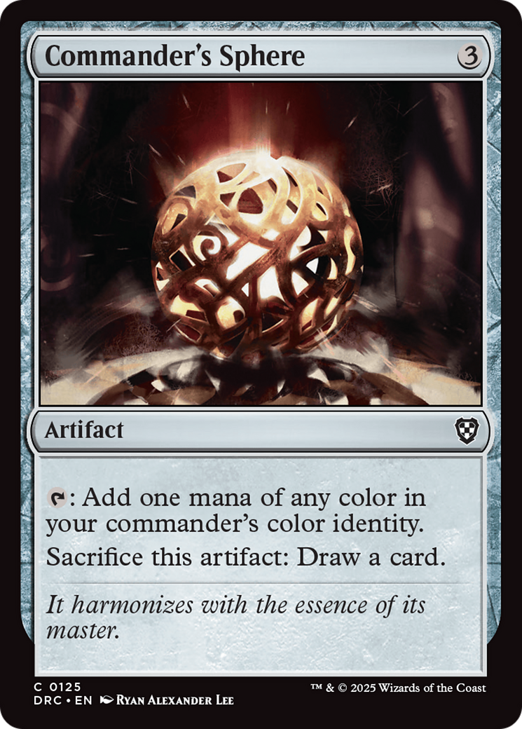 Commander's Sphere (DRC-125) [Commander: Aetherdrift]