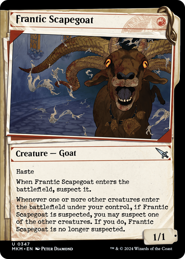 Frantic Scapegoat (MKM-347) [Murders at Karlov Manor]: (Showcase)