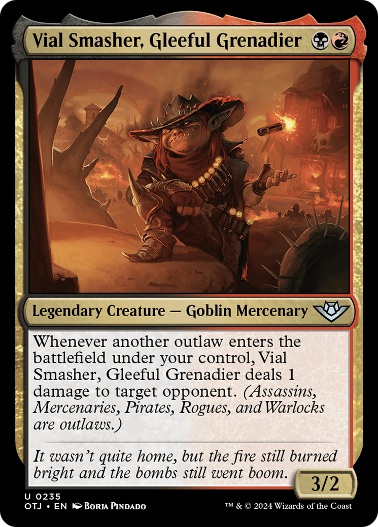 Vial Smasher, Gleeful Grenadier (OTJ-235) [Outlaws of Thunder Junction] Foil