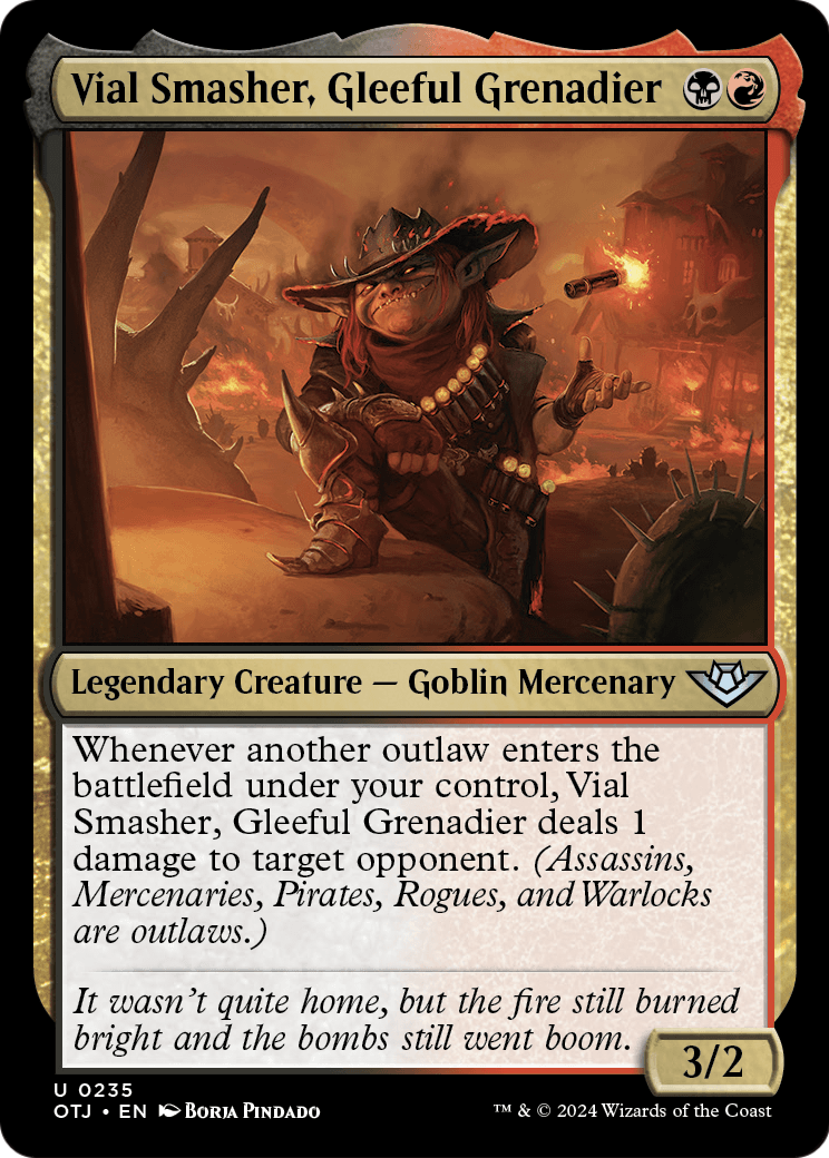Vial Smasher, Gleeful Grenadier (OTJ-235) [Outlaws of Thunder Junction] Foil