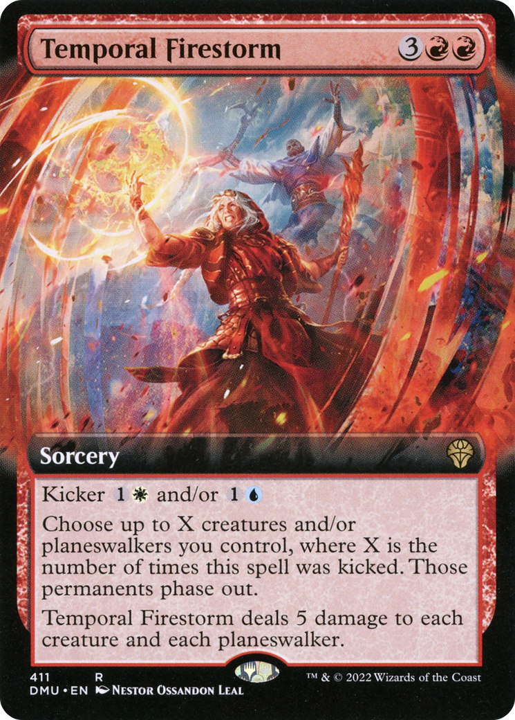 Temporal Firestorm (Extended Art) (DMU-411) [Dominaria United]