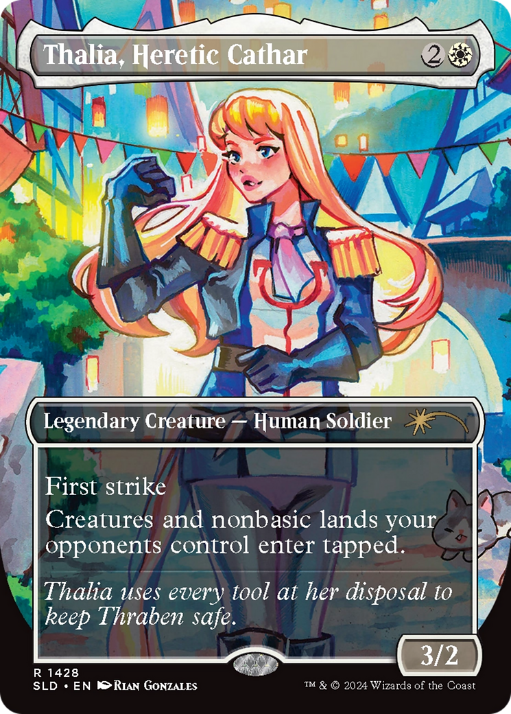 Thalia, Heretic Cathar (SLD-1428) [Secret Lair Drop] (Borderless)