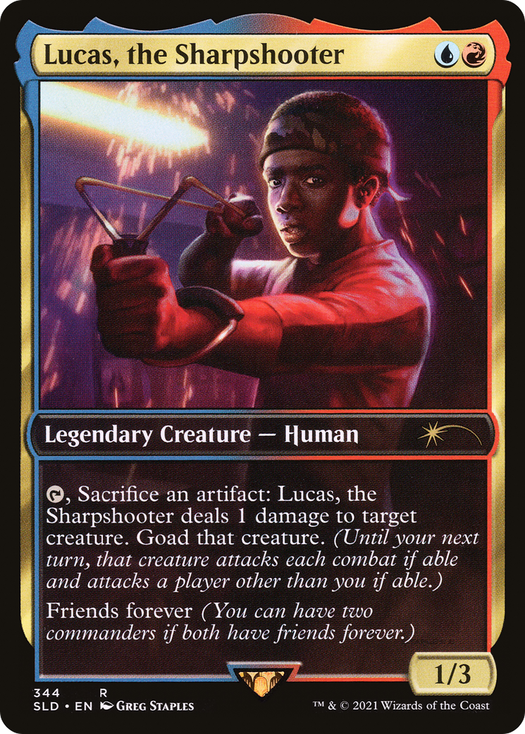 Bjorna, Nightfall Alchemist (SLD-344) [Secret Lair Drop] / Lucas, the Sharpshooter Foil