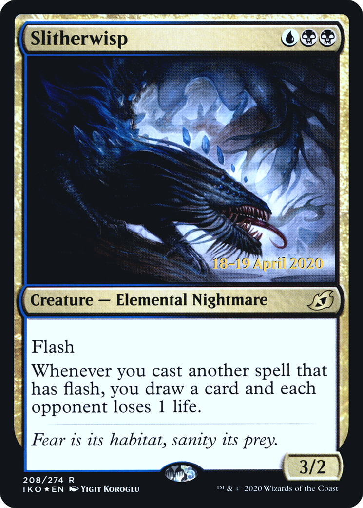 Slitherwisp (PRE-208S) [Ikoria: Lair of Behemoths Promos] Foil