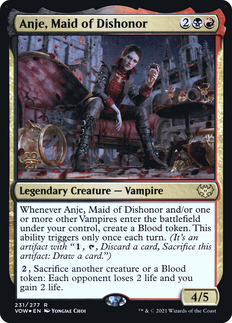 Anje, Maid of Dishonor (PRE-231) [Innistrad: Crimson Vow Promos] Foil