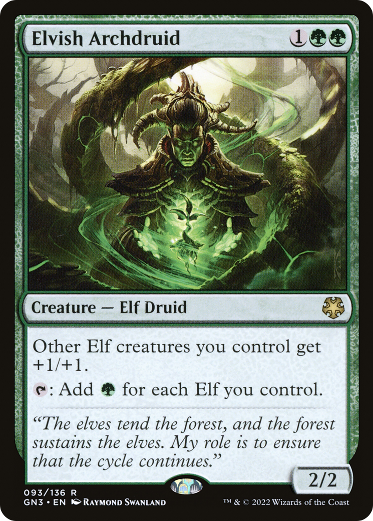 Elvish Archdruid (GN3-093) [Game Night: Free-for-All]