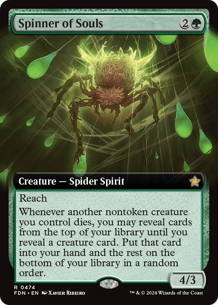 Spinner of Souls (FDN-474) [Foundations]: (Extended Art) Foil