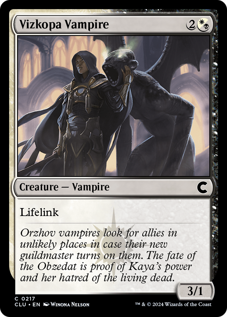 Vizkopa Vampire (CLU-217) [Ravnica: Clue Edition]