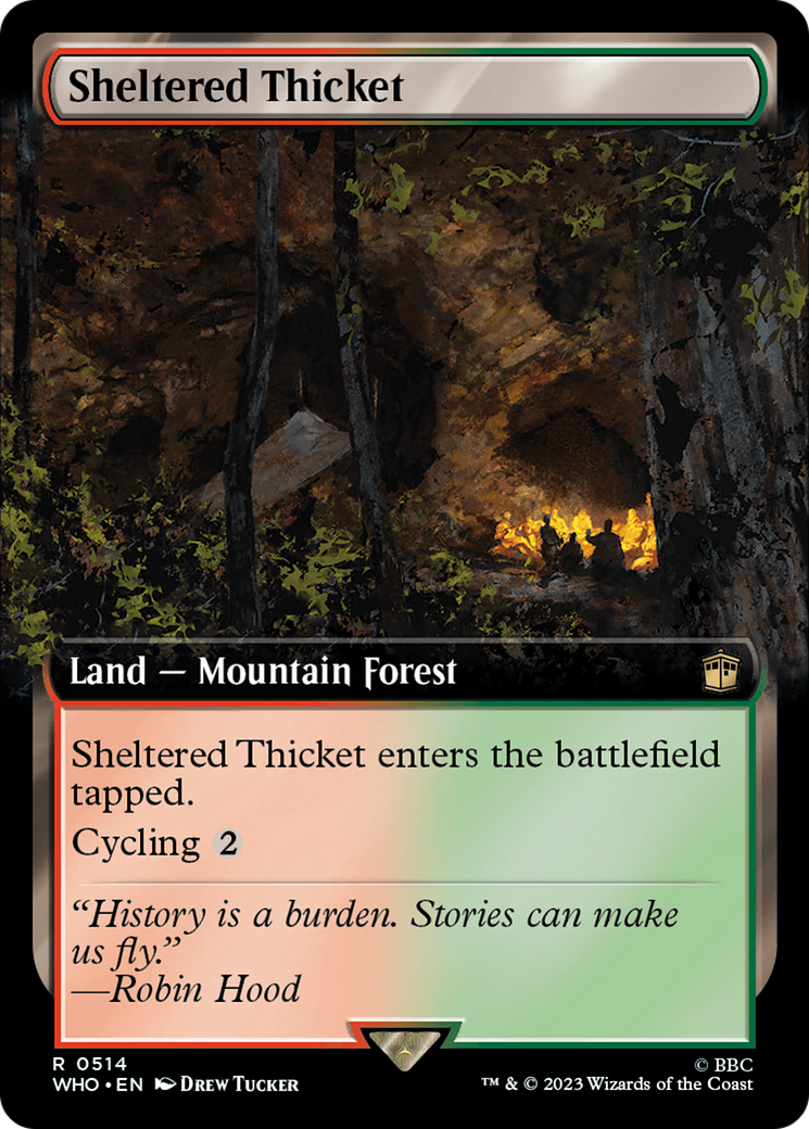 Sheltered Thicket (WHO-514) [Doctor Who]: (Extended Art) Foil