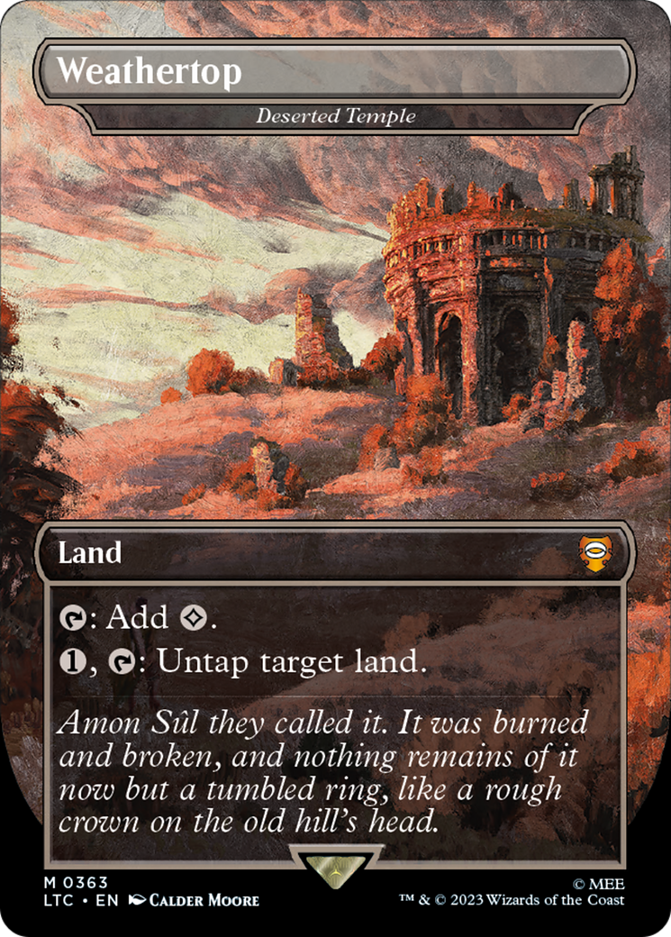 Weathertop - Deserted Temple (LTC-363) [Tales of Middle-earth Commander] / Weathertop (Borderless)