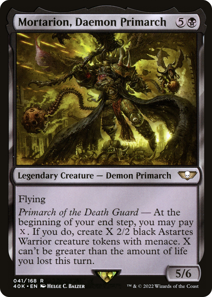 Mortarion, Daemon Primarch (40K-041) [Warhammer 40,000 Commander]