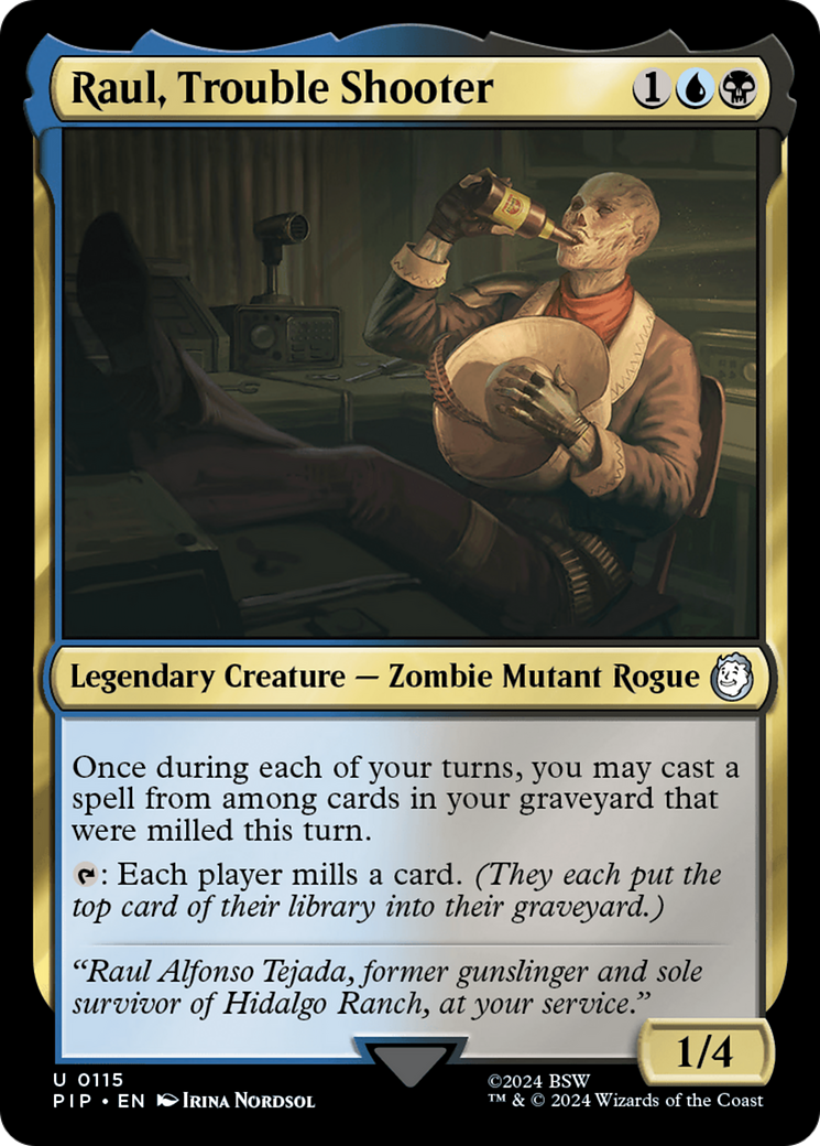 Raul, Trouble Shooter (PIP-115) [Fallout]