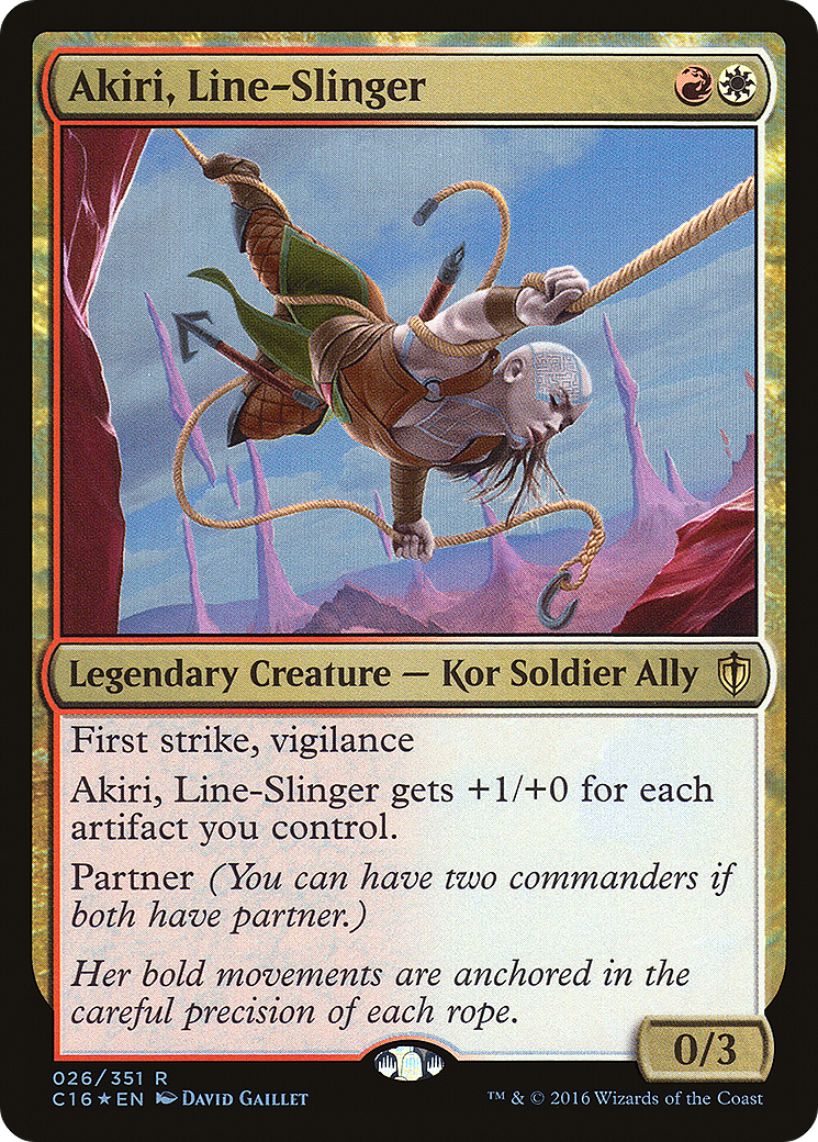 Akiri, Line-Slinger (C16-026) [Commander 2016] Foil