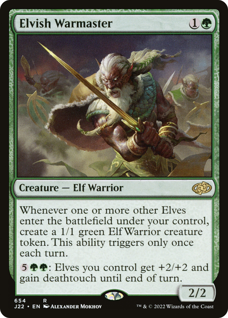 Elvish Warmaster (J22-654) [Jumpstart 2022]