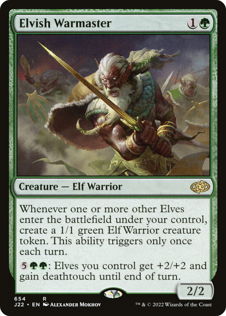 Elvish Warmaster (J22-654) [Jumpstart 2022]