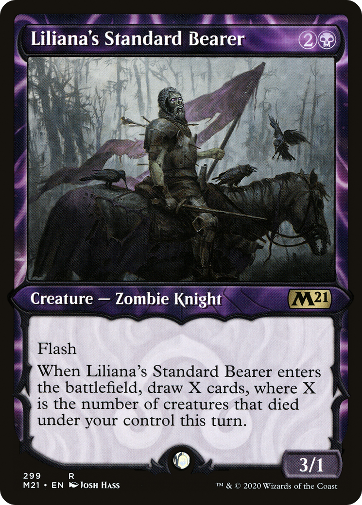 Liliana's Standard Bearer (Showcase) (M21-299) [Core Set 2021]