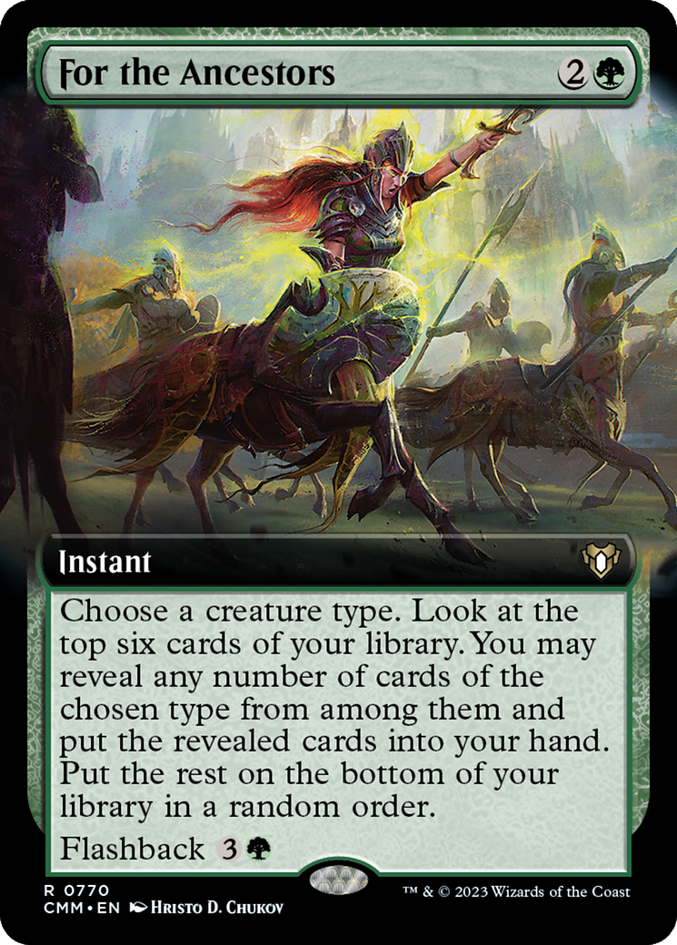 For the Ancestors (CMM-770) [Commander Masters]: (Extended Art) Foil