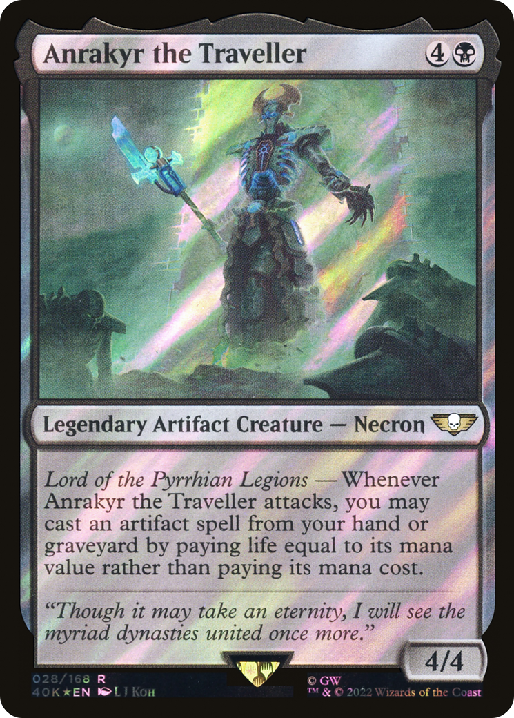 Anrakyr the Traveller (Surge Foil) (40K-028) [Warhammer 40,000 Commander] Foil