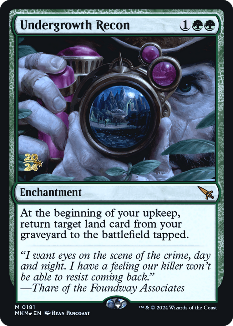 Undergrowth Recon (PRE-181S) [Murders at Karlov Manor Promos] Foil