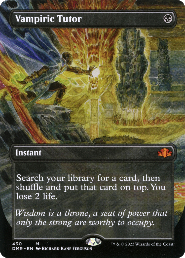 Vampiric Tutor (DMR-430) [Dominaria Remastered] (Borderless) Foil
