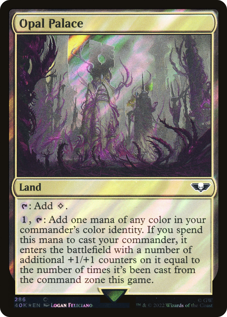 Opal Palace (Surge Foil) (40K-286) [Warhammer 40,000 Commander] Foil