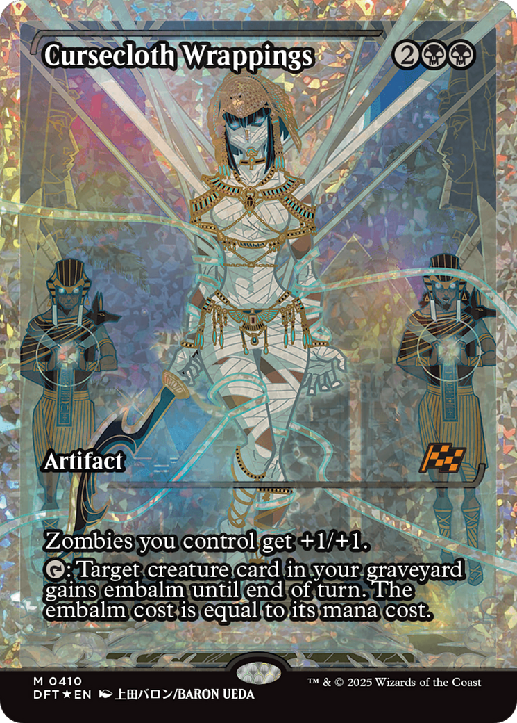 Cursecloth Wrappings (DFT-410) [Aetherdrift]: (Showcase) Foil