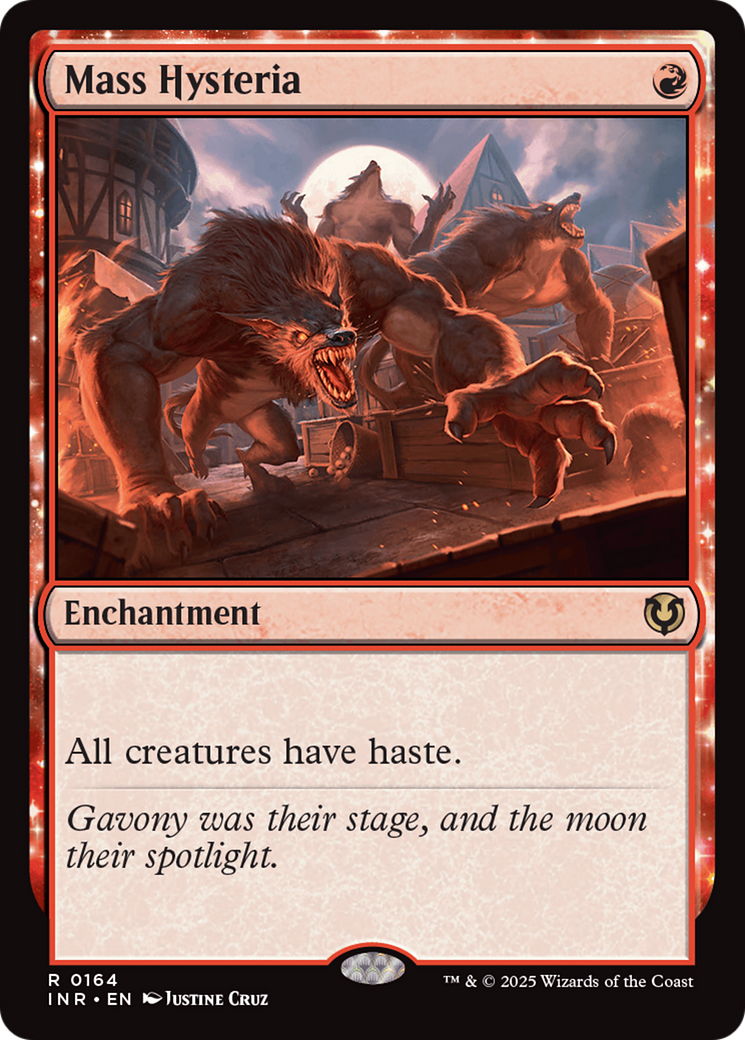 Mass Hysteria (INR-164) [Innistrad Remastered]: (enchantment) Foil