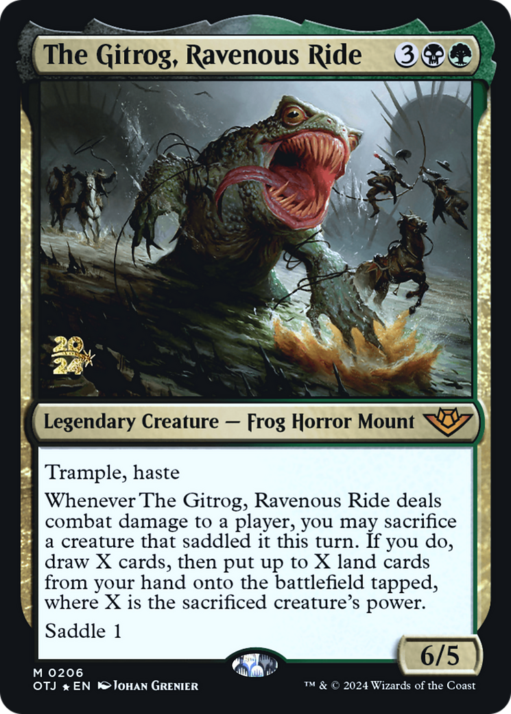 The Gitrog, Ravenous Ride (PRE-206S) [Outlaws of Thunder Junction Promos] Foil