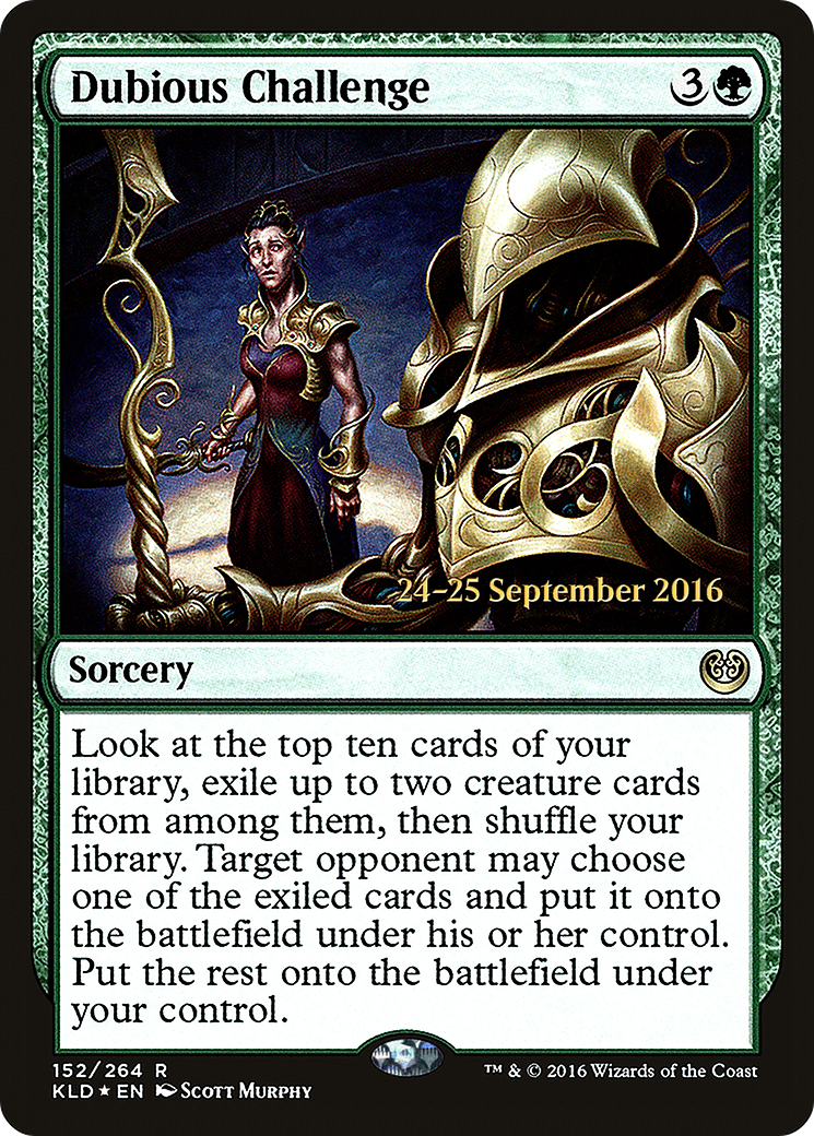 Dubious Challenge (PRE-152S) [Kaladesh Promos] Foil