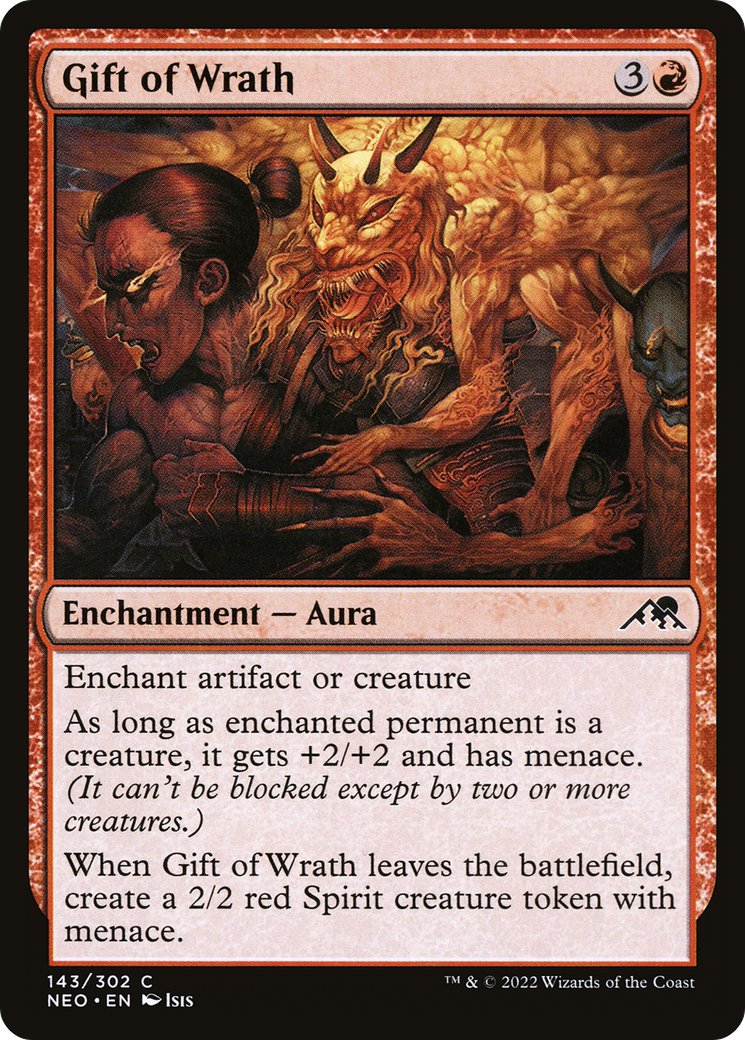 Gift of Wrath (NEO-143) [Kamigawa: Neon Dynasty] Foil