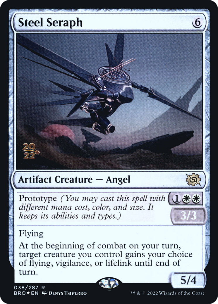 Steel Seraph (PRE-038) [The Brothers' War Promos] Foil
