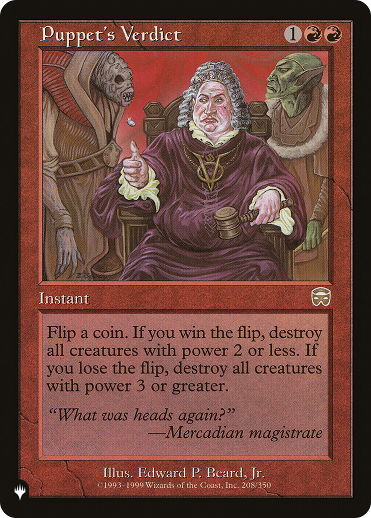 Puppet's Verdict (LIST-MMQ-208) [The List]