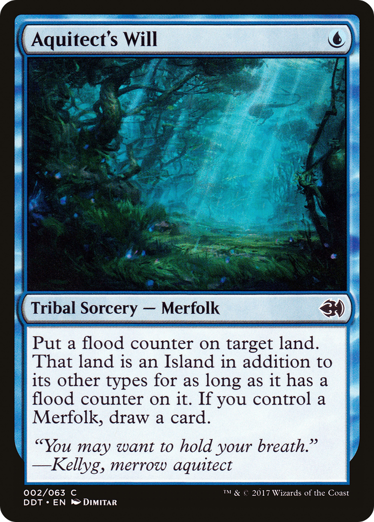 Aquitect's Will (DDT-002) [Duel Decks: Merfolk vs. Goblins]