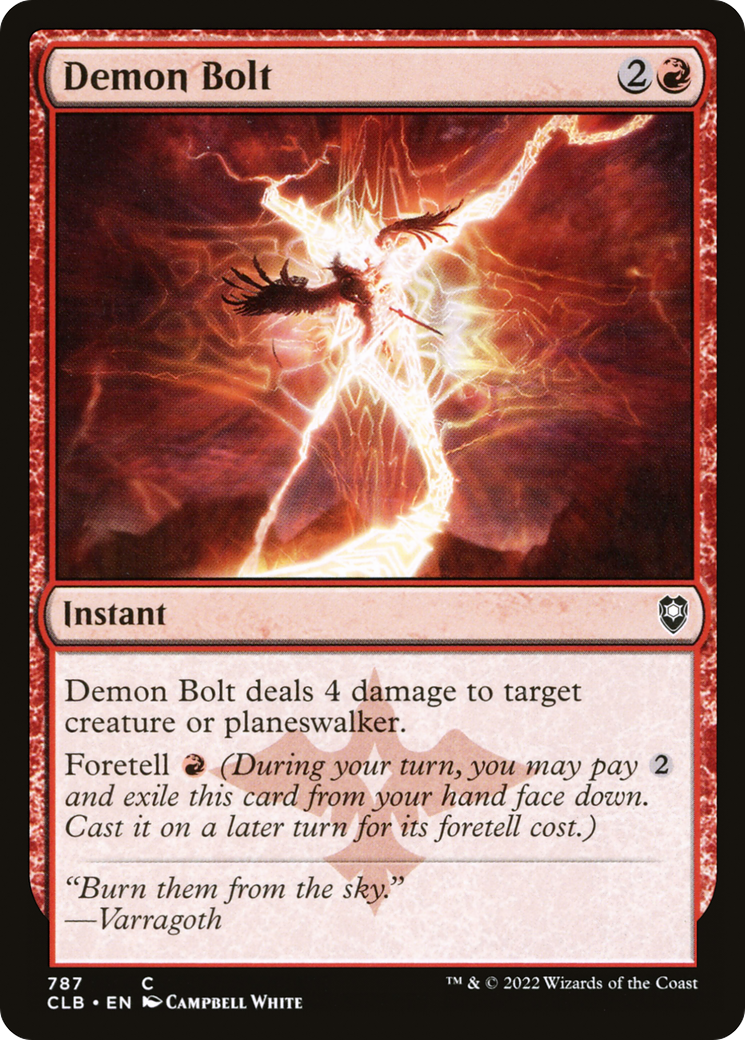 Demon Bolt (CLB-787) [Commander Legends: Battle for Baldur's Gate]