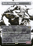 Skrelv, Defector Mite (ONE-301) [Phyrexia: All Will Be One]: (Showcase) (Borderless) Foil