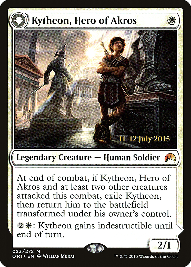 Kytheon, Hero of Akros // Gideon, Battle-Forged (PRE-23S) [Magic Origins Promos]: (originpwdfc) Foil