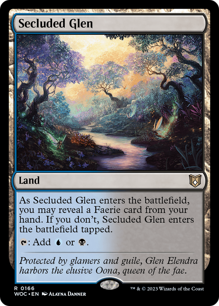 Secluded Glen (WOC-166) [Wilds of Eldraine Commander]