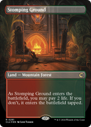 Stomping Ground (CLU-281) [Ravnica: Clue Edition] (Borderless) Foil