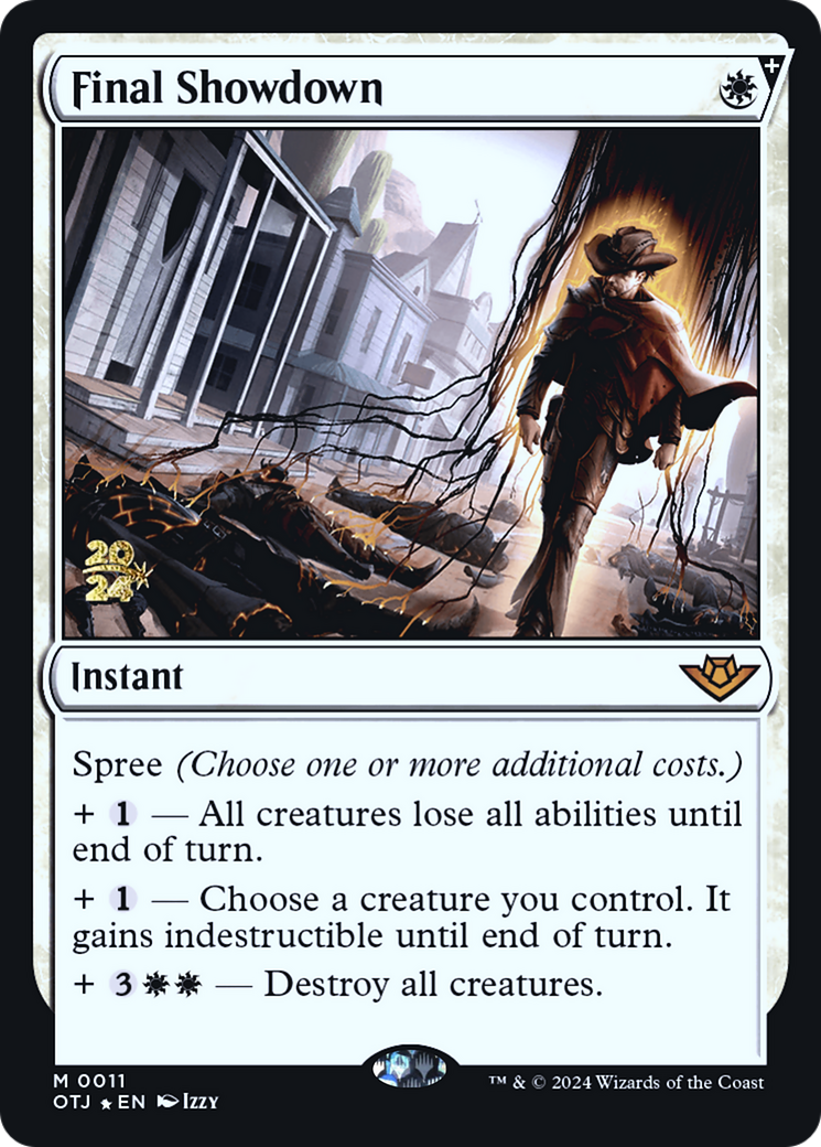 Final Showdown (PRE-11S) [Outlaws of Thunder Junction Promos] Foil
